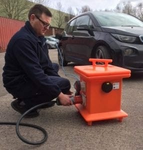 Temporary EV Charging Unit